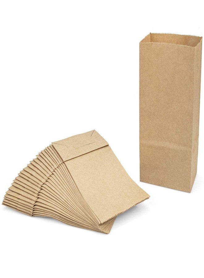Tia Crafts Eco Friendly Food Grade Paper Bags For Food Packing Or Square Flat Bottom Carry Bags, 12 X 7.5 X 5 Inch(Capacity:1 Kg, Pack Of 50 Bags, Brown) - Image 1